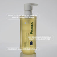 Thumbnail for Prequel Skin Pre-Gleanse Oil Cleanser for Face. Double Cleansing Oil Skincare for Women with Cica and more. Non-Comedogenic Makeup Remover. Unscented Gentle Formula For All Skin Types. 13.5oz