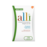 Thumbnail for alli Weight Loss Diet Pills, Orlistat 60 mg Capsules, Non Prescription Weight Loss Aid, 120 Count Refill Pack