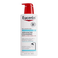 Thumbnail for Eucerin Advanced Cleansing Body and Face Cleanser, PH-Balanced, Gentle Face and Body Wash for Normal to Dry, Sensitive Skin, Free of Soap, Fragrances, Dyes and Parabens, 16.9 Fl Oz Bottle