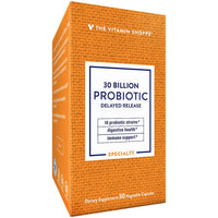 Thumbnail for The Vitamin Shoppe Probiotic Delayed Release 30 Billion - with 10 Probiotic Strains to Support Digestive, Immune & Vaginal Health or Yeast Imbalance - Shelf Stable (30 Veggie Caps)