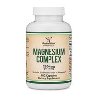 Thumbnail for Magnesium Complex Supplement 180 Capsules (426mg Elemental Magnesium Provided by 2,300mg of Eight Different Forms of Magnesium) MAG-8 Provides 100% Daily Recommended Value of Magnesium by Double Wood
