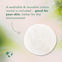 Thumbnail for Nourish Organic Eye Treatment, Avocado & Argan â€“ Renewing & Hydrating Under Eye Brightener with Vitamin C + Washable Cotton Round