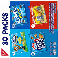 Thumbnail for Nabisco Team Favorites Variety Pack, OREO Mini, CHIPS AHOY! Mini, Teddy Grahams Honey & Barnum's Animal Crackers, Christmas Stocking Stuffers, 30 Snack Packs (Pack of 4)