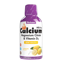 Thumbnail for Bluebonnet Nutrition Liquid Calcium Citrate Magnesium Citrate, Vitamin D3, Bone Health, Gluten Free, Soy free, milk free, kosher, 32 Servings, Lemon Flavor, 16 Fl Oz (Pack of 1)