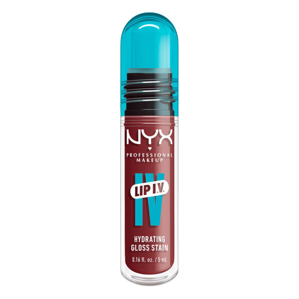 NYX PROFESSIONAL MAKEUP Lip IV Hydrating Glossy Lip Stain with 12HR Hydration - Drippin In Rose (Pink)