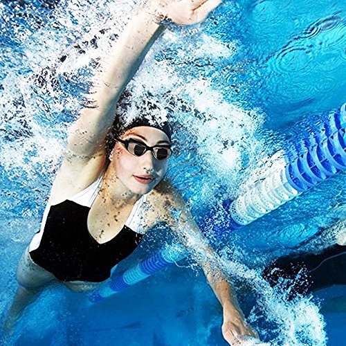 Hurdilen Swim Goggles Swimming Goggles No Leaking with Nose Clip, Earplugs, Swim Cap and Case for Men Women