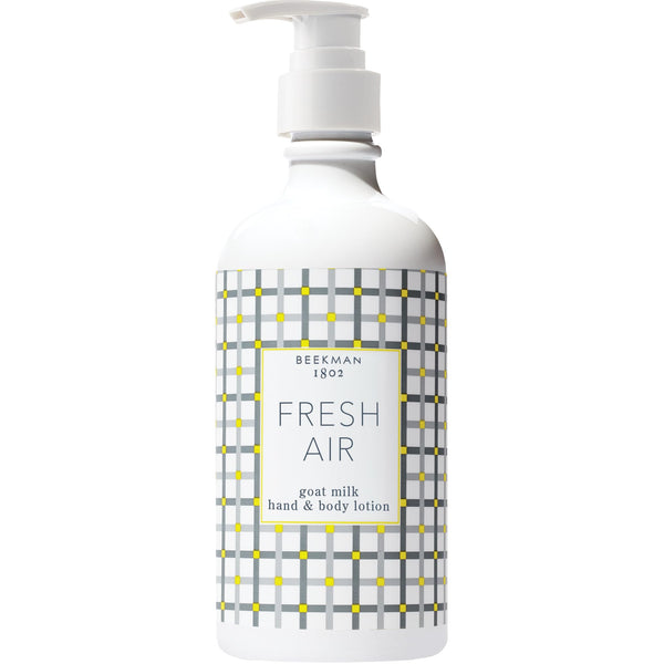Beekman 1802 Goat Milk Lotion – Body Lotion & Hand Lotion for Dry Skin, Lightweight Non-Greasy Formula with Shea Butter & Jojoba Oil, Cruelty Free, Lotion Pump – Fresh Air