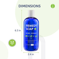 Thumbnail for Truremedy Naturals 12 oz Tea Tree Oil Body Wash - Invigorating Tea Tree Soap with Peppermint, Aloe, Eucalyptus, Coconut and Olive Oil - Refreshing Body Wash for Men and Women - Shower Gel Cleanser