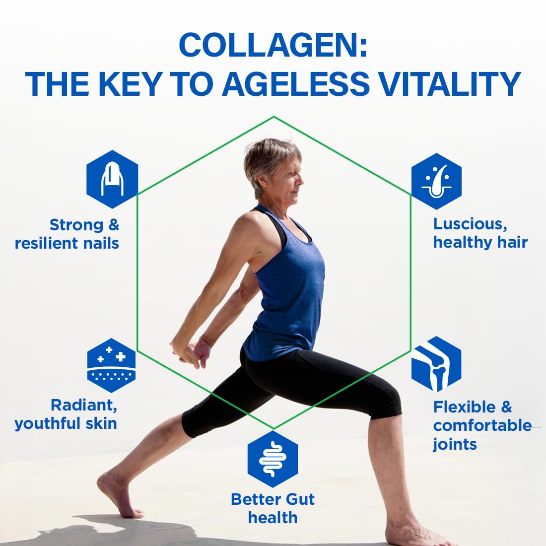 BioTrust Ageless Collagen Booster, Powerfully Support Beauty from Within, Vegan Collagen Builder for Glowing Skin, Gorgeous Hair, Beautiful Nails, Healthy Joints, 60 Capsules (30 Servings)