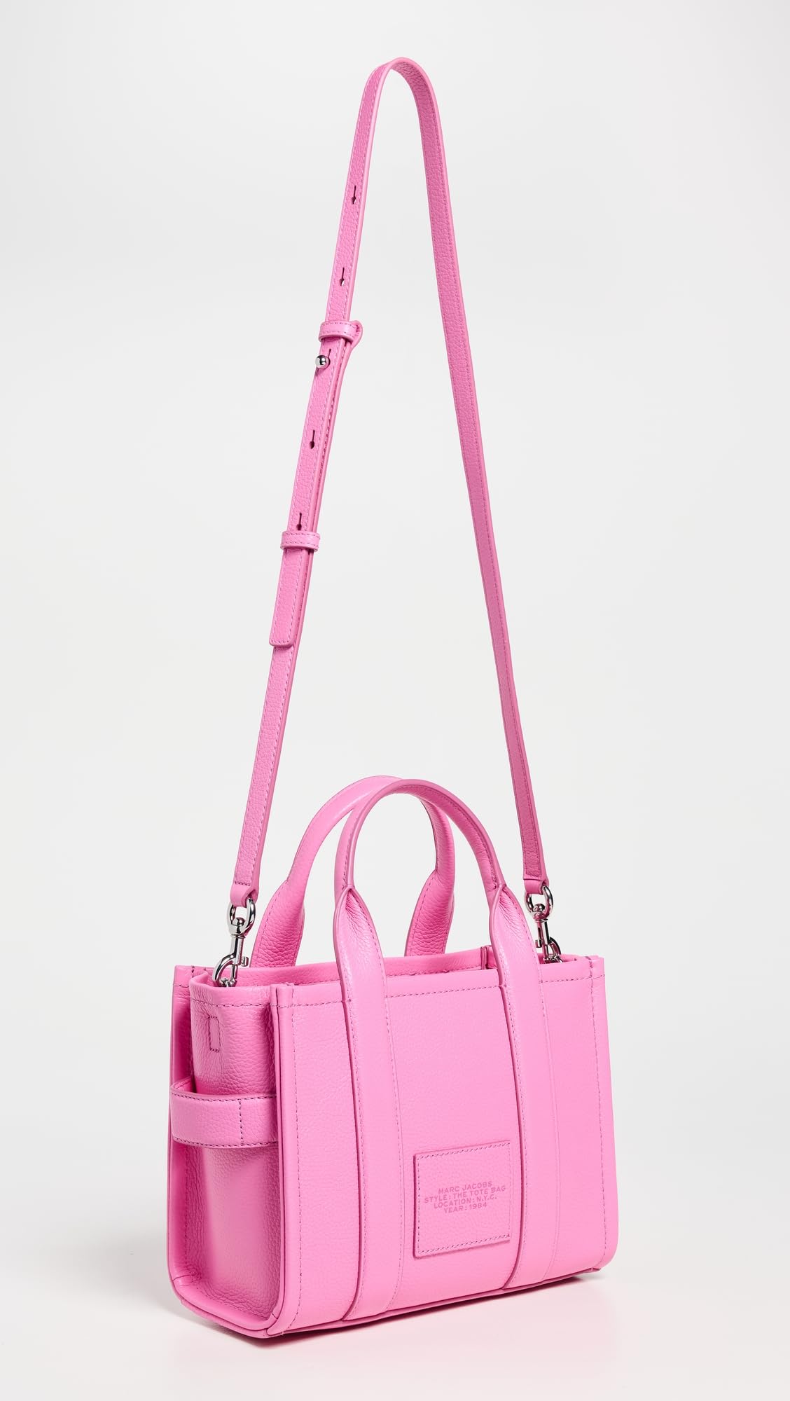 Marc Jacobs Womens The Leather Small Tote Bow Pink One Size
