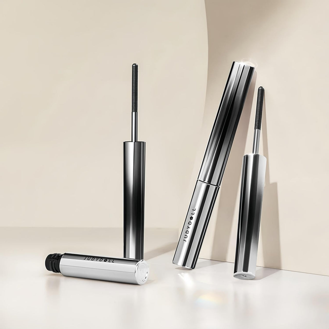 Zexten Judy Doll Mascara，Judy Metal Rod Mascara，Judy Doll 3D Strong Curling Iron Mascara, Bristleless Mascara，Judy doll Metal Mascara Smudge-Proof ，Waterproof, Flake Proof, Long Lasting, Black