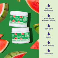 Thumbnail for Image 4 of Ultima Replenisher Electrolyte Powder Drink Mix Bundle ? Sugar Free ? Watermelon, 30 Serving Canister and 20 Stickpacks ? 6 Electrolytes and Minerals ? Keto Friendly, Vegan, Non-GMO