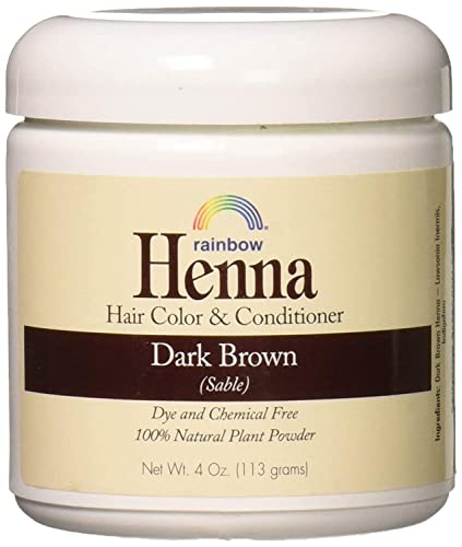 Image 1 of Grey,brown / 4 Ounce (Pack of 1) for the product Rainbow Research Henna Hair Color and Conditioner Persian Dark Brown Sable - 4 oz