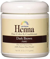 Thumbnail for Image 1 of Grey,brown / 4 Ounce (Pack of 1) for the product Rainbow Research Henna Hair Color and Conditioner Persian Dark Brown Sable - 4 oz