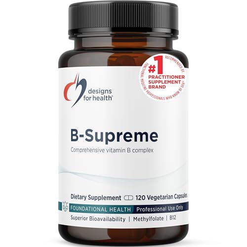 Image 1 of 120 Count (Pack of 1) for the product Designs for Health Methylated Vitamin B Complex Supplement, 120 Capsules