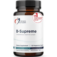 Thumbnail for Image 1 of 120 Count (Pack of 1) for the product Designs for Health Methylated Vitamin B Complex Supplement, 120 Capsules