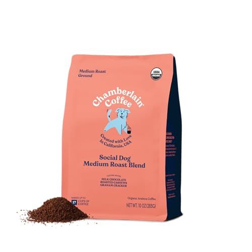 Image 1 of Default Title for the product Chamberlain Coffee Organic Ground Coffee - Medium Roast, 10 Ounces