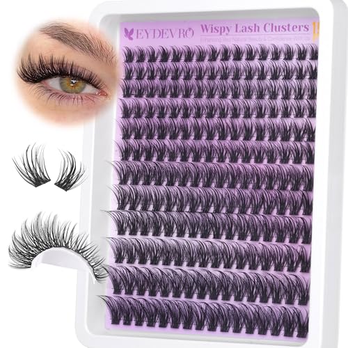 Image 1 of Default Title for the product EYDEVRO Wispy Lash Clusters Natural Eyelash Clusters 9-18mm 192 Pcs