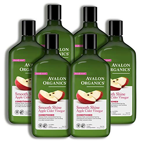 Image 4 of Avalon Organics Conditioner, Smooth Shine Apple Cider Vinegar, 11 Oz (Pack of 6)