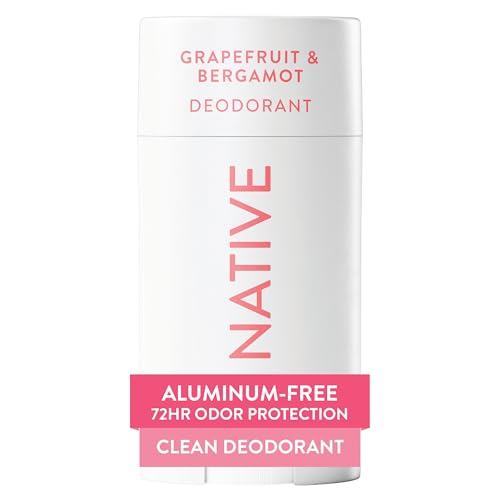 Image 1 of Default Title for the product Native Deodorant Contains Naturally Derived Ingredients, 72 Hour Odor Control, Aluminum Free, Grapefruit & Bergamot, 2.65 Ounce (Pack of 12)