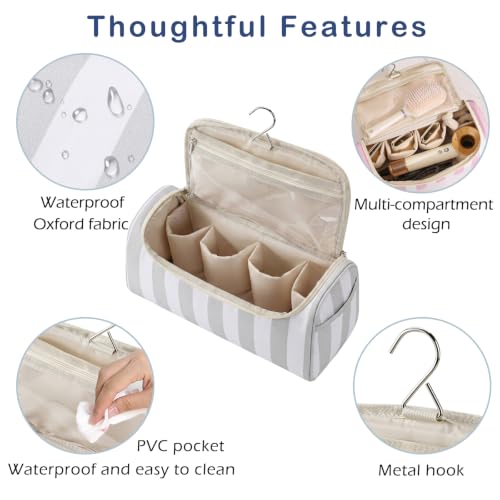 Image 3 of RSRSLEII Striped Hair Tools Travel Bag with Compartments
