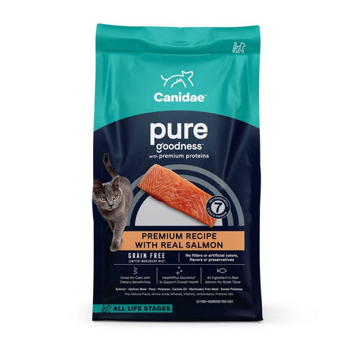 CANIDAE Pure Grain-Free Limited Ingredient Diet Dry Cat Food Sea Formula  w/Salmon, Each/5 lb by Canidae