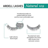 Thumbnail for Image 4 of Ardell Natural False Eyelashes 109 - Black, Reusable Strip Lashes, 4 Pack