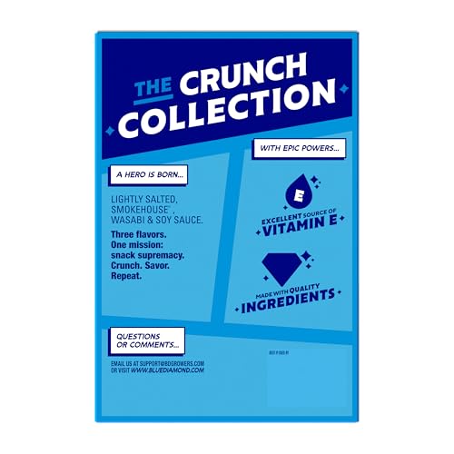 Image 4 of Blue Diamond Almonds Snack Nut Variety Pack 0.75 oz Gluten Free Individual Packs Pack of 6,144 Count Total