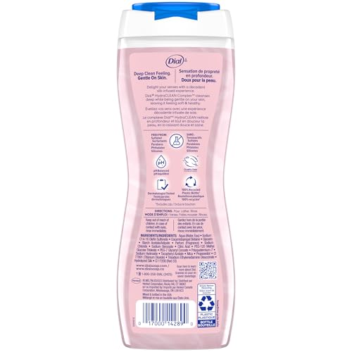 Image 2 of Dial Body Wash, Silk & Magnolia, Hydraclean Complex, 16 fl oz, 4 count