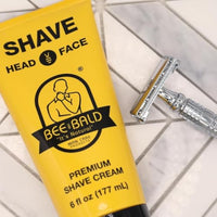 Thumbnail for Image 6 of Bee Bald SHAVE Premium Shaving Cream 6 Fl Oz Pack of 4