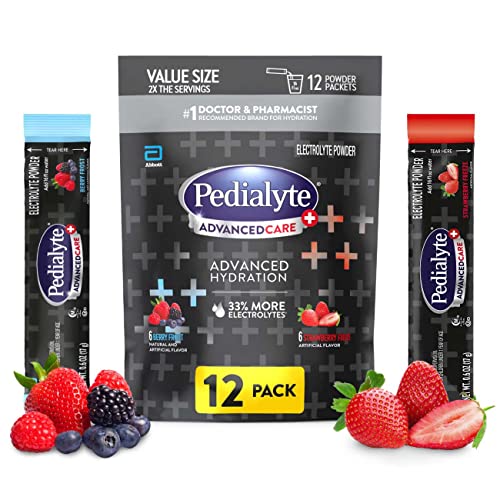 Image 5 of Strawberry Freeze/Berry Frost / 12 Count for the product Pedialyte AdvancedCare Plus Electrolyte Powder Packets