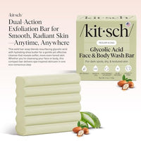 Thumbnail for Image 2 of Kitsch Glycolic Acid Face Wash & Body Wash Bar with Shea Butter - 4 oz