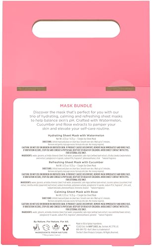 Image 6 of Burt's Bees Face Mask Bundle Set, 0.33 oz., 3 Count (Pack of 6)