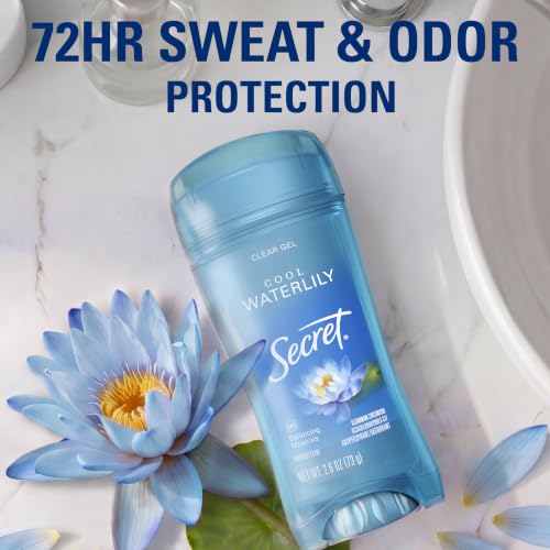 Image 3 of Secret Antiperspirant Deodorant for Women, Cool Waterlily Scent, 2.6 oz