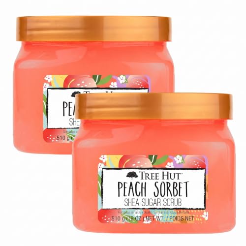 Image 1 of Default Title for the product Tree Hut Peach Sorbet Shea Sugar Scrub 18 oz Pack of 2