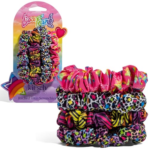 Image 22 of Rainbow Leopard for the product Kitsch Satin Scrunchies for Women