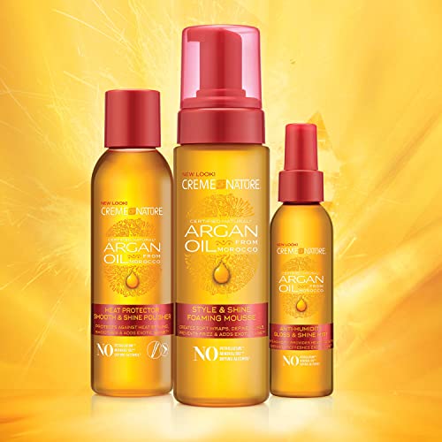 Image 7 of Creme of Nature Argan Oil From Morocco Heat Protector Smooth, 4 fl oz