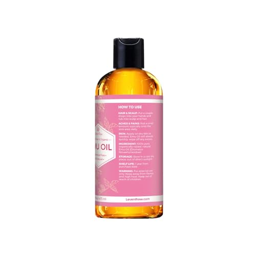 Image 7 of Leven Rose Emu Oil 100% Pure Natural Scar Minimizer Anti Aging Skin Moisturizer 16 oz