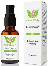 Thumbnail for Image 1 of 1 Fl Oz (Pack of 1) for the product Retinol Serum 2.5% with Hyaluronic Acid & Vitamin E, 1 fl. oz.