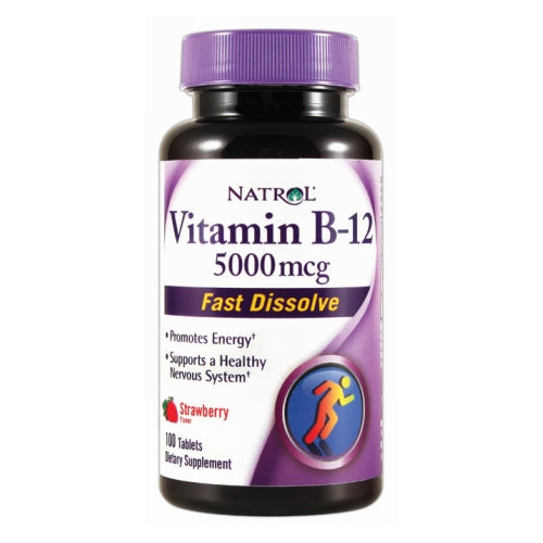Natrol Vitamin B12 5000 mcg 100 Tabs