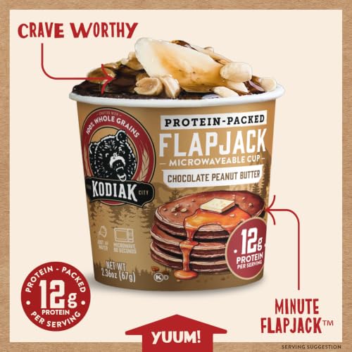 Image 5 of KODIAK CAKES Pancake On the Go, Chocolate Peanut Butter, 2.5 Ounce (Pack of 12)