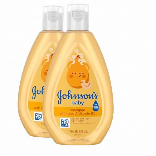 Image 2 of 1.7 Fl Oz (Pack of 2) for the product Johnson's Baby Shampoo with Gentle Tear Free Formula, Travel Size, 1.7 Fl Oz