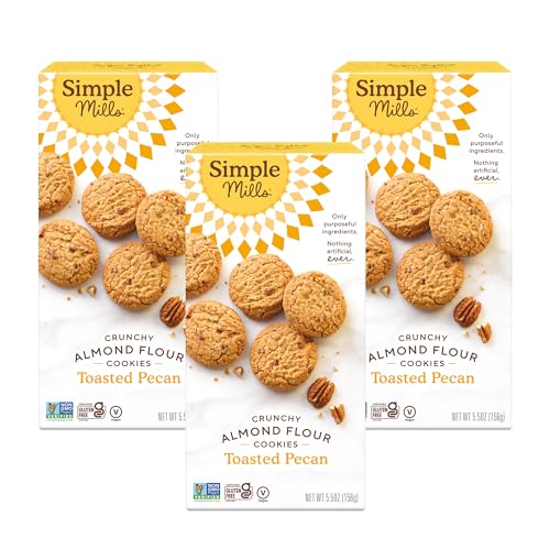 Image 1 of Default Title for the product Simple Mills Almond Flour Toasted Pecan Cookies, Gluten Free, 5.5 Ounce (Pack of 3)