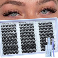 Thumbnail for Image 6 of H-fairy wispy lash cluster for the product Goddvenus Manga Lash Clusters Natural Wispy Eyelash Extensions
