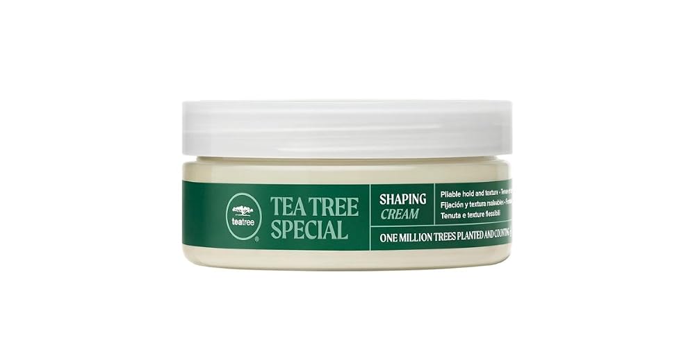 Image 8 of Tea Tree Shaping Cream, Hair Styling Cream, Long-Lasting Hold, Matte Finish, For All Hair Types