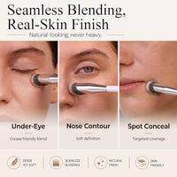 Thumbnail for Image 5 of ALBEAUT Concealer Brush, Angled Under Eye Makeup Small Foundation Precision Face Blending Brush (193 concealer brush), 1pc