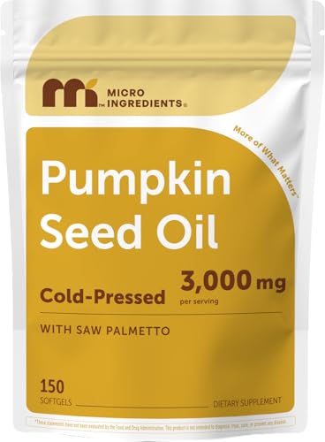 Image 3 of 150 Count (Pack of 1) for the product Micro Ingredients Pumpkin Seed Oil with Saw Palmetto
