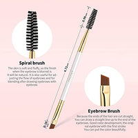 Thumbnail for Image 2 of docolor Eyebrow Brush Duo Eyebrow Spoolie 3Pcs