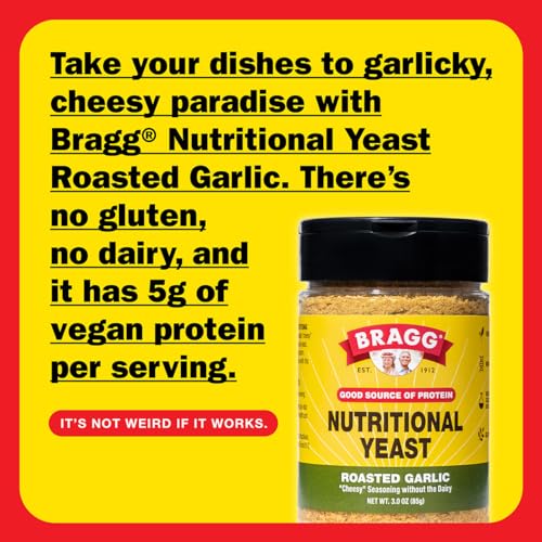Image 3 of Bragg Nutritional Yeast Roasted Garlic Seasoning - 3 oz - Pack of 2
