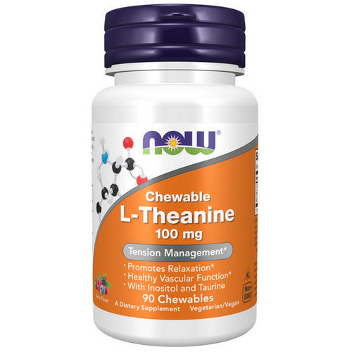 Now Foods L-Theanine 100 mg 90 Veg Caps